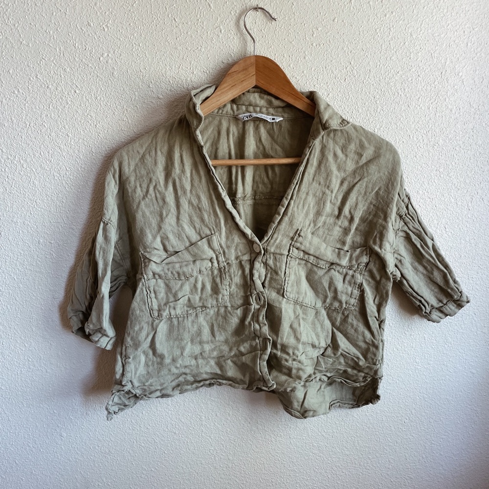 Linen Zara top